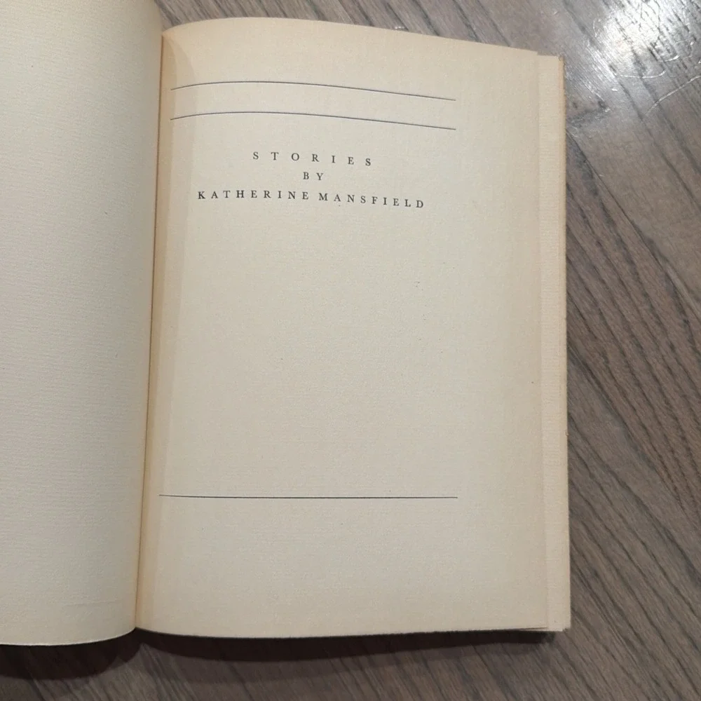 1934 - Stories By Katherine Mansfield -‎ Selected By J. Middleton Murray - Rare